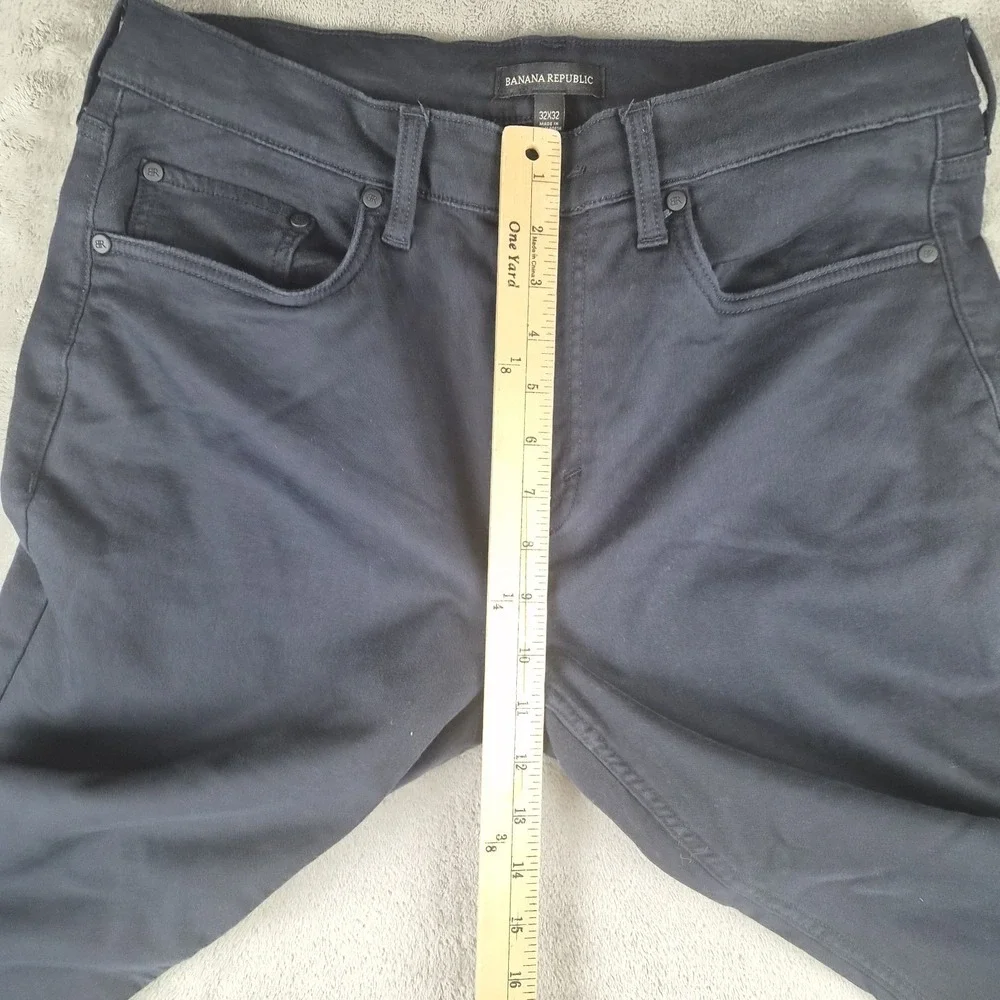 Banana Republic Pants Mens 32x32 Black Denim Stretch 5 Pocket Slim Modern Fit